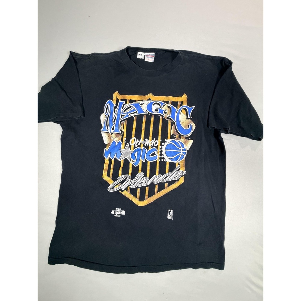 Vintage Orlando Magic Shirt Mens XL Black NBA Basketball True Fan Sportswear